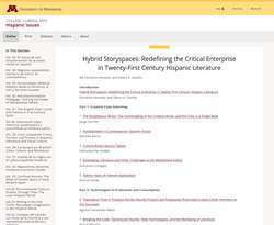 Hybrid Storyspaces: Redefining the Critical Enterprise in Twenty-First Century Hispanic Literature by Christine Henseler & Debra A. Castillo (eds.)